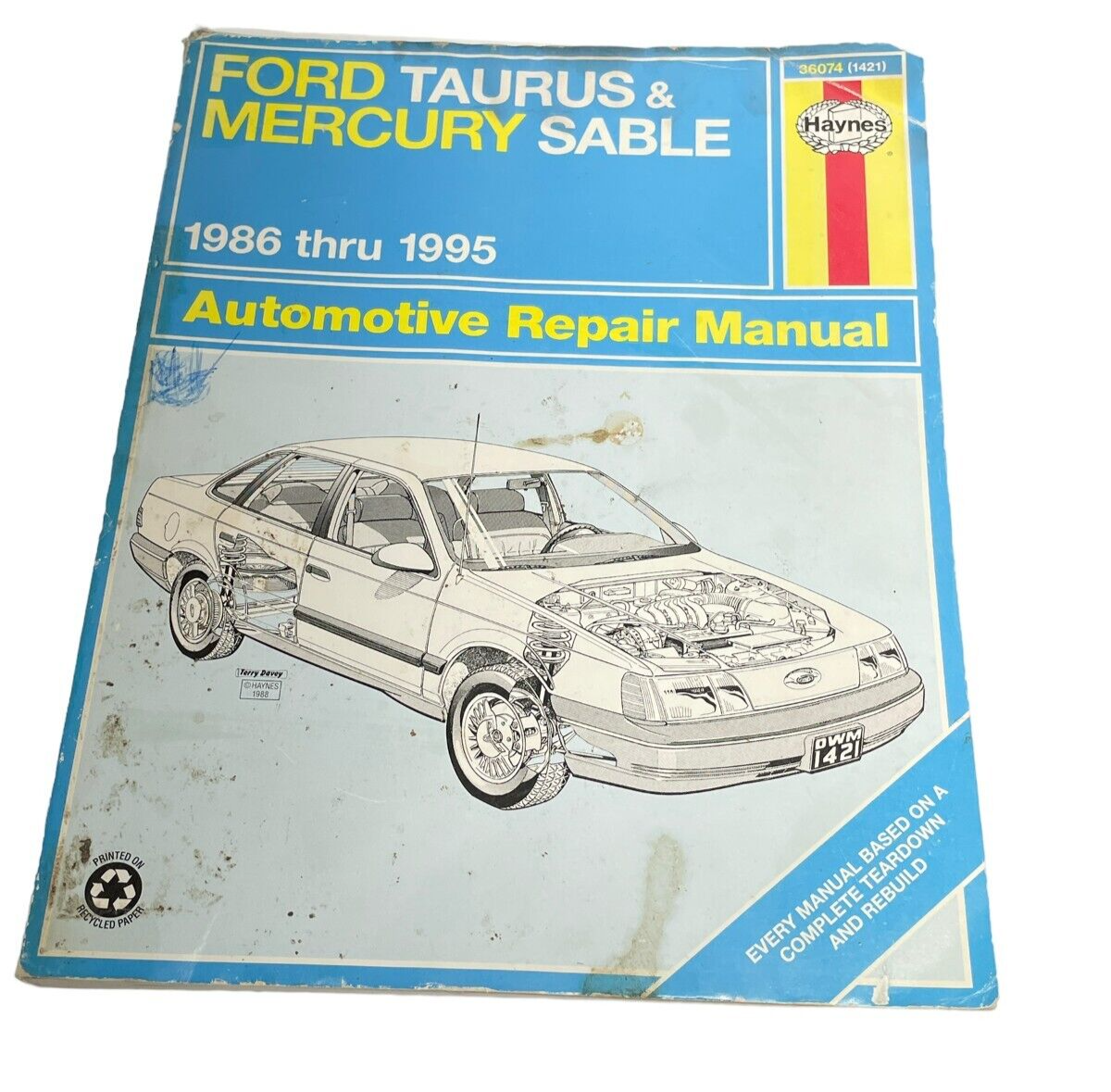 Primary image for Haynes Manual 1986-1995 Ford Taurus/Mercury Sable 36074 Repair Manual
