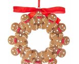 Gingerbread Boy Wreath Christmas Tree Ornament T2592 - $13.98
