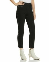 MWT Pistola MUJER Negro Talle Alto con Cuentas Denim Jeans Pierna Recta ... - $33.95