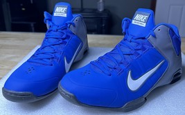 Nike Air Visi Pro 4 Men&#39;s Royal Blue/Gray Basketball Sneakers 599556-401 Size 10 - £38.92 GBP