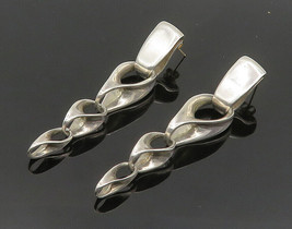 RLM STUDIO 925 Silver &amp; 14K GOLD - Vintage Shiny Heavy Dangle Earrings - EG9882 - £189.16 GBP