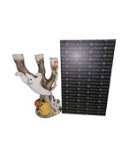 FITZ &amp; FLOYD HALLOWEEN HARVEST GHOST CANDELABRA Original Box - $1,797.72 MXN