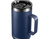 Insulated Coffee Mug With Lid, Stainless Steel Coffee Cup, Double Wall V... - £20.82 GBP