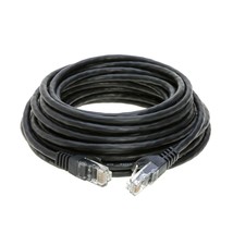 Cables Direct Online 75ft Black Cat5e Ethernet Network Patch Cable Internet Wire - £22.37 GBP