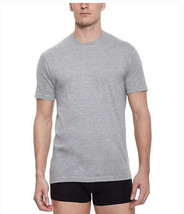 2(x)ist Men&#39;s Essential Crew Neck One Gray Tee 100% Cotton Size &quot;Small&quot; - $5.93