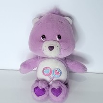 Share Bear Care Bear 2002 Plush Purple Stuffed Animal 8&quot; Lollypops - $21.77