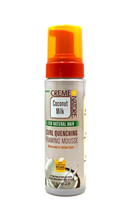 Creme Of Nature Coconut Milk For Natural Hair Curl Quenching Foaming Mousse 7 oz - £12.39 GBP