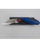 SUPER KNIFE BRAND STAINLESS STEEL FOLDING LOCK BLADE SUPER STICKY RUBBER... - £7.16 GBP