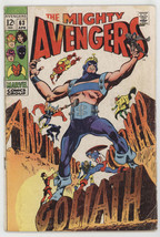 Avengers 63 Marvel 1969 VG Thor Captain America Iron Man Black Panther Vision - £12.70 GBP