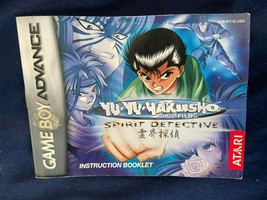 Yu Yu Hakusho Spirit Detective Gameboy Advance Instruction Booklet *Pre Owned* a - £4.77 GBP