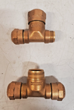 2 Qty. of Mueller Brass Service Tee 110 CTS Ends 3/4 x 3/4 x 1 | H-15381... - $112.80