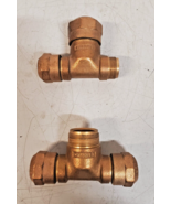 2 Qty. of Mueller Brass Service Tee 110 CTS Ends 3/4 x 3/4 x 1 | H-15381... - $2,074.36 MXN