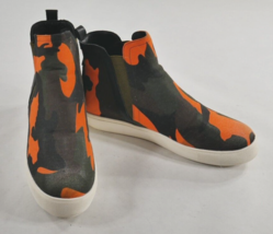 Chase &amp; Chloe Kendra-1 Ankle Boots Bootie Shoes Orange Camo Womens Size 10 *** - £39.53 GBP