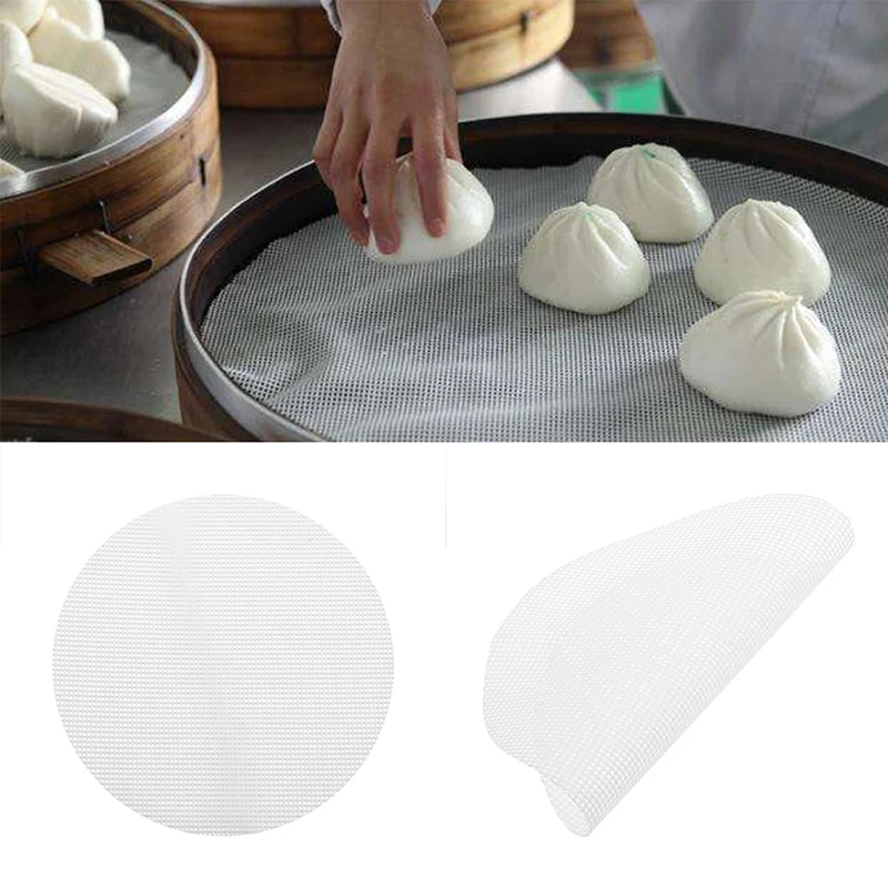 Non stick steamer mat dim sum tool food grade silicone kitchen under steamers mat coang thumb200