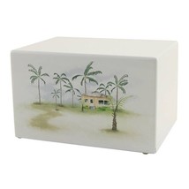 Large/Adult Tropical Getaway Box Funeral Cremation Urn for Ashes 200 Cubic Inch - £133.67 GBP