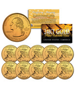 2002 Louisiana State Quarters U.S. Mint BU Coins 24K GOLD PLATED (LOT of... - £14.67 GBP