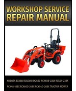 Kubota BX1880 BX2380 BX2680 Tractor Mower Service Repair Manual on CD - £17.07 GBP