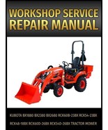 Kubota BX1880 BX2380 BX2680 Tractor Mower Service Repair Manual on CD - $21.76