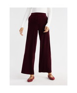 Time and Tru Women&#39;s Velvet Wide Leg Pants, 32&quot; Inseam, Rustic Plum Size... - $524.20 MXN