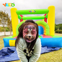 YARD Bounce House Inflatable Obstacle Course Rainbow Bouncer Jumper with Blower image 2