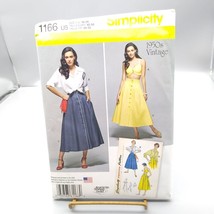 UNCUT Sewing PATTERN Simplicity 1166, Misses Vintage 1950s Blouse Skirt and Bra - $37.74