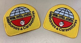2 SAMborees &amp; Caraventures Patches 4” Embroidered Good Samaritan RV Good... - £10.27 GBP