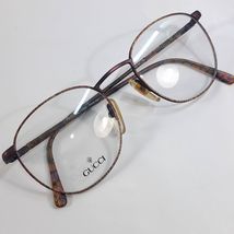 Gucci GG 1241 FB9 eyeglasses frame 50-20-140 brown pattern round women&#39;s... - $2,681.45 MXN