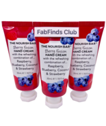 The Nourish Bar Berry Fusion Hand Cream Set Sealed 3.54oz (3x1.18oz) Tra... - $277.61 MXN