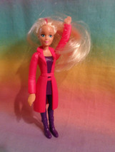 2016 McDonald&#39;s Spy Squad Agent Barbie Doll Pink Streaked Blonde Hair Toy # 1 - £1.19 GBP