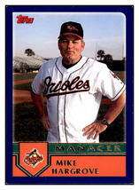 2003 Topps Mike Hargrove
  Home Team Advantage  MGR Baltimore
  Orioles Baseball - $1.85