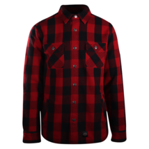 Harley-Davidson Men&#39;s Red Black Plaid Sherpa Lined Snap On Button Shirt ... - £44.12 GBP