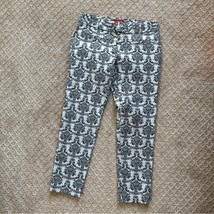 Anthropologie Cartonnier Charlie Ankle Pants Silver Gray Brocade - $666.08 MXN