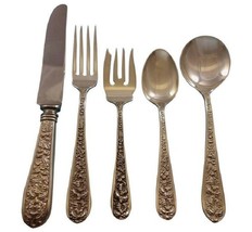 Corsage by Stieff Sterling Silver Flatware Set For 12 Service 62 Pieces - £2,942.03 GBP