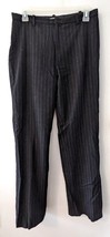 Gap black stripe dress pants women size 4 / 4R professional work career ... - £7.02 GBP