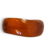Vintage Tortoiseshell Bangle Bracelet Acrylic Asymmetrical Design 3&quot; Dia... - €13,03 EUR