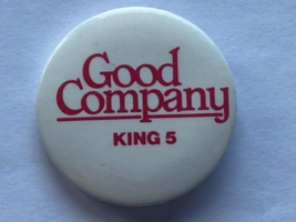 Vintage Good Company 80&#39;s Local Television Seattle King 5 Pinback Collec... - £12.79 GBP