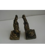Set of 2 Vintage MCM Brass Cast Praying Hands Bookends - $629.27 MXN