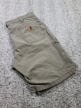 Carhartt Brown Duck Canvas Cargo Shorts Mens Size 40 Work Utility Pockets - £18.05 GBP