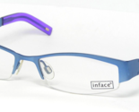 Inface Danish Design if8225 351 BLUE EYEGLASSES GLASSES METAL FRAME 50-1... - $65.08