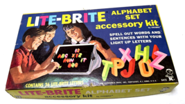 Lite-Brite Alphabet ABC Vintage Original 1968 Accessory Kit -Complete 36... - $29.69