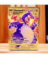 Charizard VMAX Gold Metal Pokémon Card Collectible/Gift/Display - £10.94 GBP