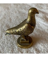 Pièce très ancienne, réalisée en laiton, pigeon, hauteur 8cm, coupe de c... - $19.80