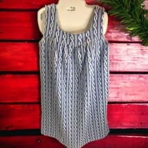 60s 70s Vintage Dress Textured Knit Polyester L/XL Jumper Sleeveless hou... - £19.32 GBP