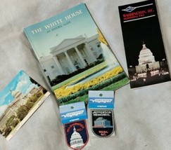 Vintage Washington DC Souvenir Lot Patches Post Card Guide Jefferson Memorial  - £7.75 GBP