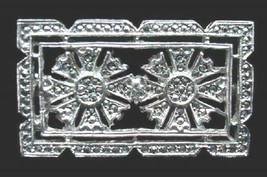 Retro Vintage Brooch Chromium Marcasite Art Deco  1920S Downton Abbey Era - $30.29