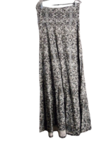 LuLaRoe Fold Over Waist Maxi Skirt Black &amp; Gray Geometric Print Size Medium - $12.86