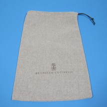 Brunello Cucinelli Pull-Cord Closure Dust Bag Gray Approx. 14&quot; x 9 1/2&quot; - £14.08 GBP