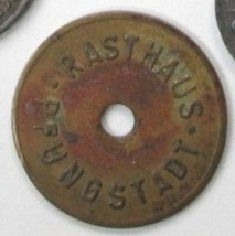 Vtg German Coin Token Rasthaus Road House Cafe Autobahn Pfungstadt Kaffee Coffee - £36.99 GBP