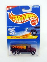 Hot Wheels Peterbilt Tank Truck #539 Heat Fleet Series 3 of 4 Black DieC... - $7.91