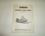Yamaha SW433E Motoslitta Servizio Riparazione Negozio Manuale Fabbrica OEM - $14.21